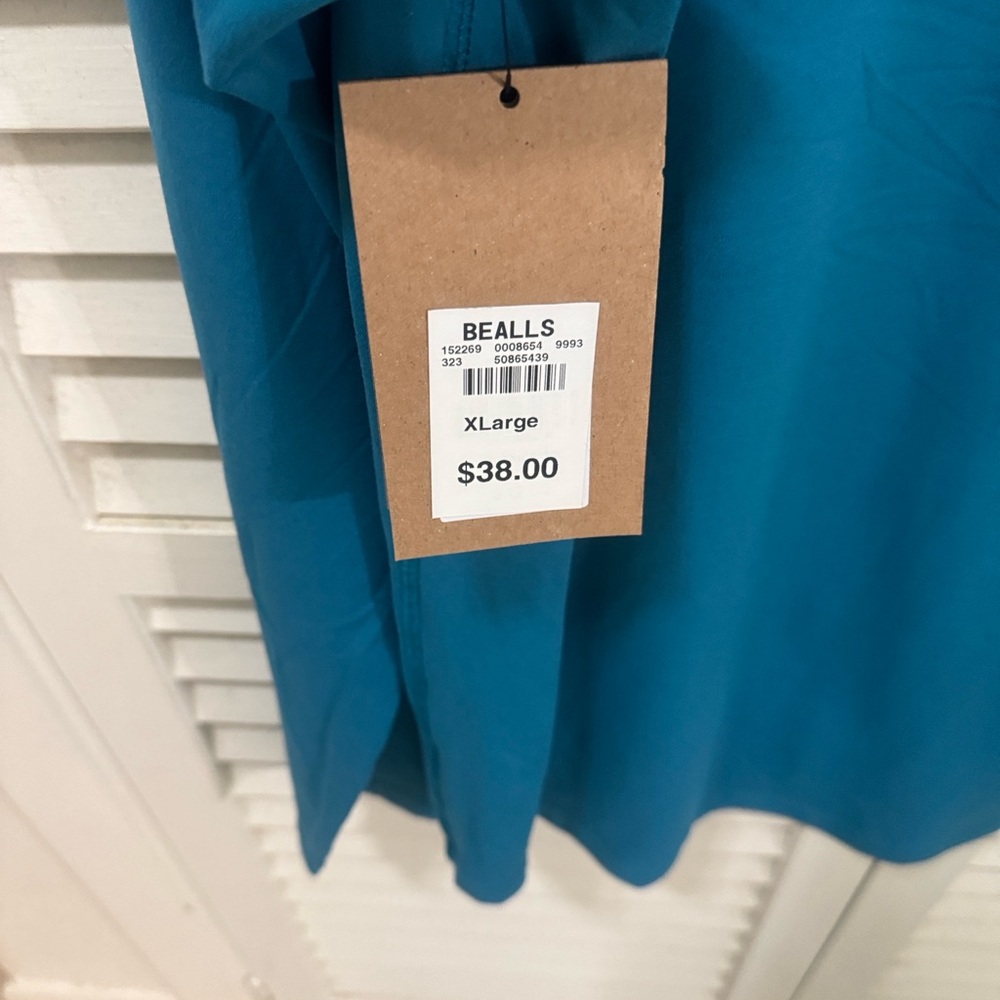 Teal Hooded Shirt with Logo - Picture 4 of 4